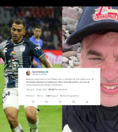 ¡No perdonan nada! tunden a periodista Faitelson por pequeño error con Chivas. SUN/ARCHIVO FACEBOOK/David Faitelson