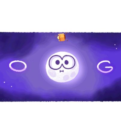 ¡Gran alunizaje!, ¿Qué significa el doodle de Google hoy 24 de agosto?. GOOGLE