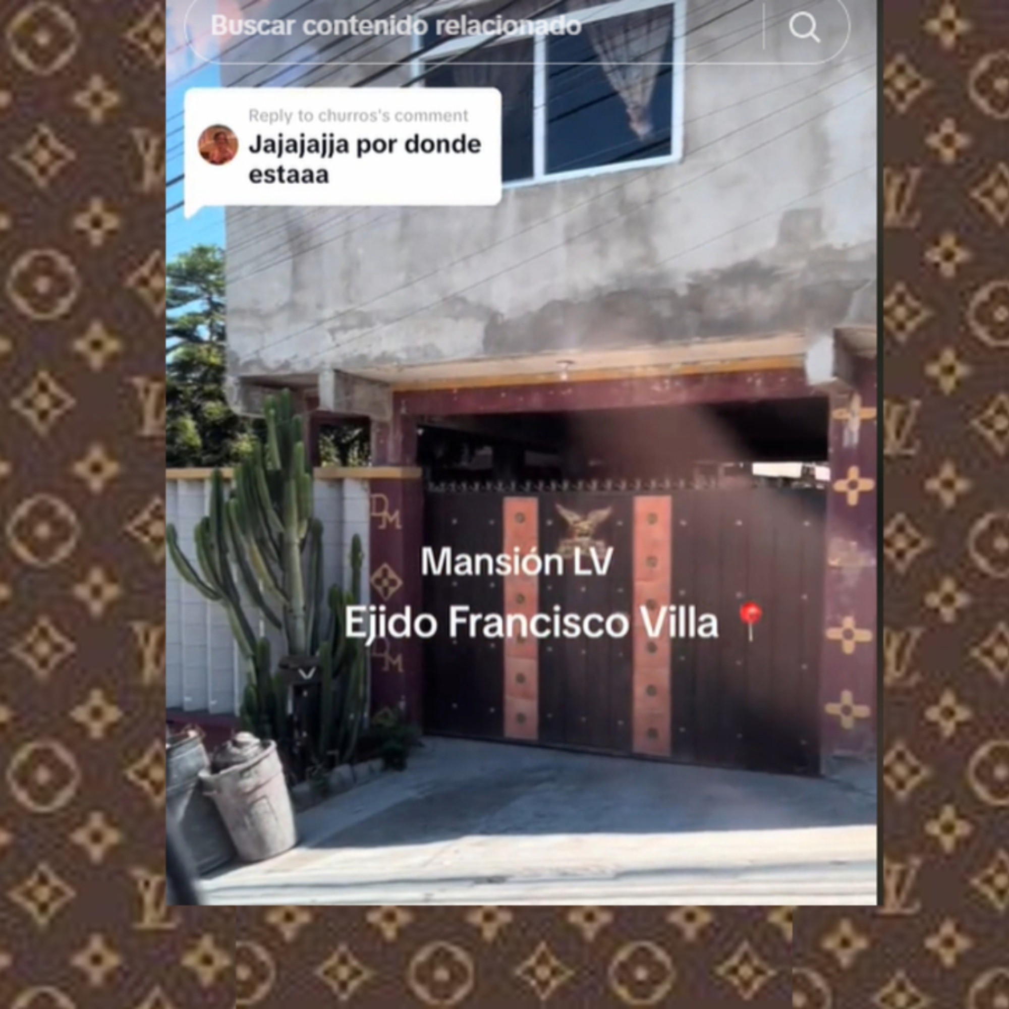 Casa con logos de Louis Vuitton en Tijuana se vuelve viral en