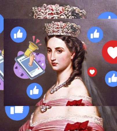 ¡La emperatriz influencer! este es el perfil de "X" de una princesa histórica y chismosa. PINTEREST/imgur/¡HOLA!