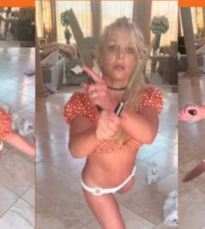 Esta es toda la polémica sobre Britney Spears danzando con cuchillos y terminando con la policia. INSTAGRAM/BRITNEYSPEARS