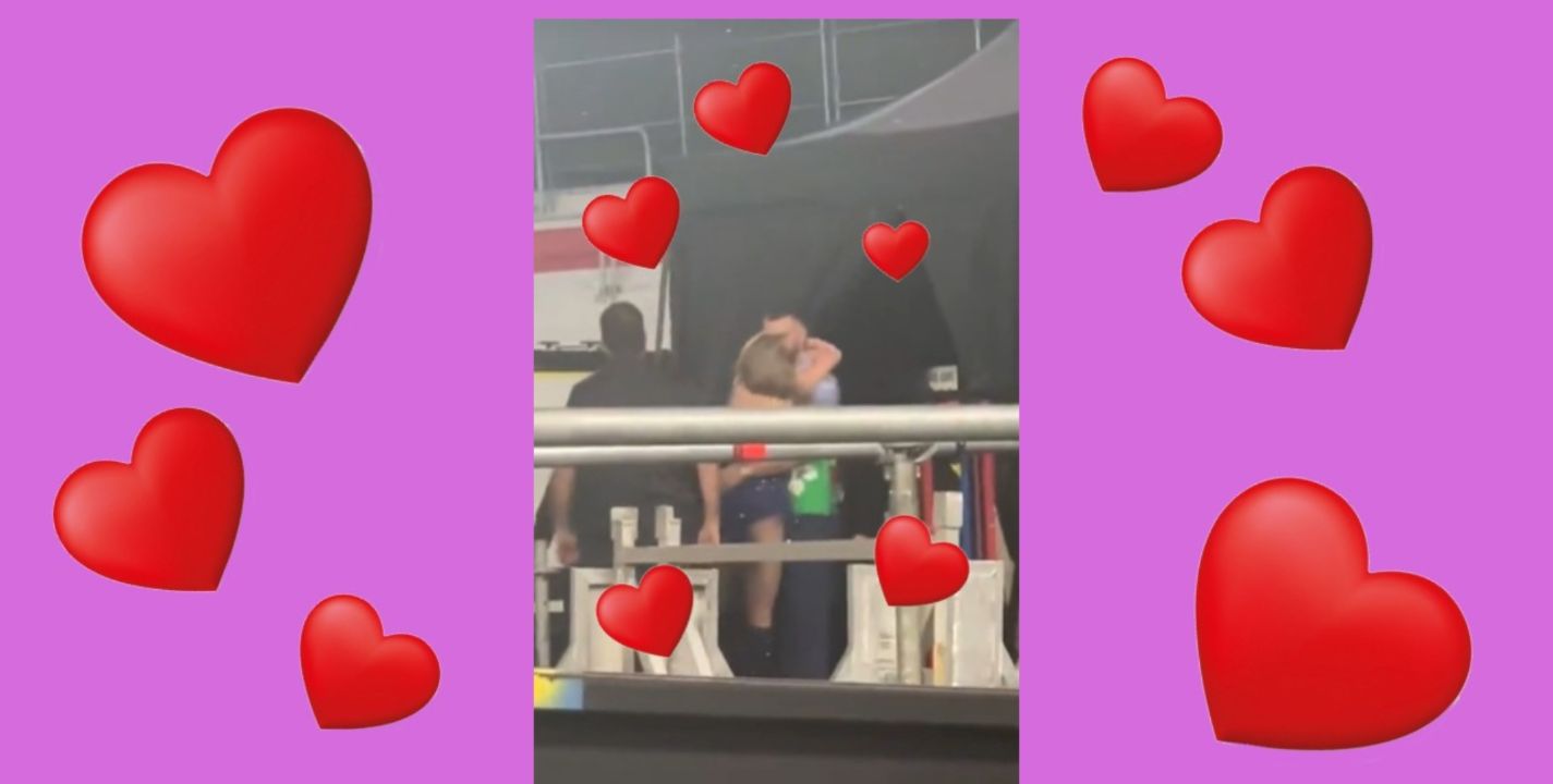 ¡Qué románticos! Con un tierno beso Taylor Swift y Travis Kelce confirman su relación (VIDEO). TIKTOK
