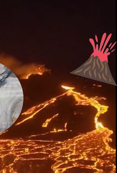 ¡Escena apocalíptica! Islandia se viraliza tras emergencia por posible erupción volcánica (VIDEO). TWITTER/@destapandolose1
