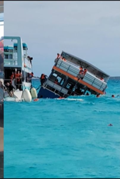 ¿Titanic? Barco se hunde lleno de turistas y el video se vuelve viral en TikTok (VIDEOS). TIKTOK/@Kelly Schissel