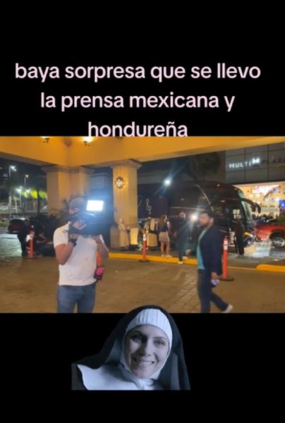 La Selección Mexicana "se convierte" en "Monjas" frente a los medios y se vuelve viral (VIRAL). TIKTOK/jorge504h