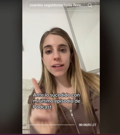 Florencia Guillot nuevamente sale a dar disculpas pero ahora por TikTok, esto dijo (VIDEO). TIKTOK/FLORENCIA GUILLOT