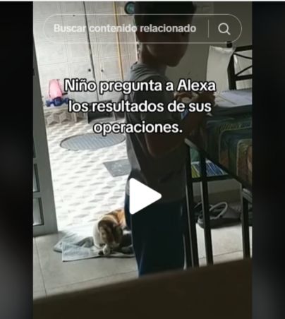 Alexa ayuda a hacer trampa con su tarea a un niño y se vuelve viral (VIDEO). TIKTOK