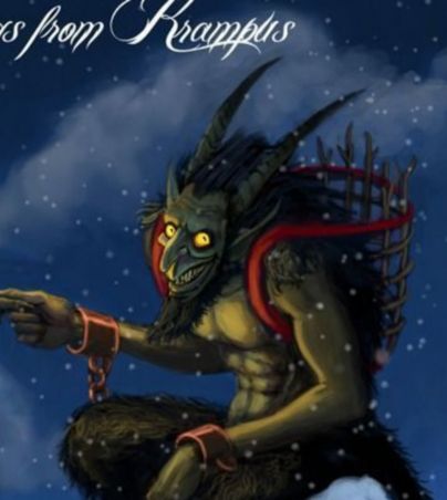 El origen de Krampus, el TERRORÍFICO demonio navideño que devora niños. PINTEREST/KRAMPUS