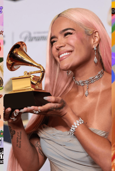 La cantante colombiana Karol G se llevó el Grammy a “Mejor Álbum de Música Urbana” por Mañana será más bonito, de la cual se desprenden éxitos como “TQG” con Shakira y “Mientras me curo del corazón”. EFE/ Alisson Dinner/ Karol G Official Store/ shopkarolg.com/ ESPECIAL