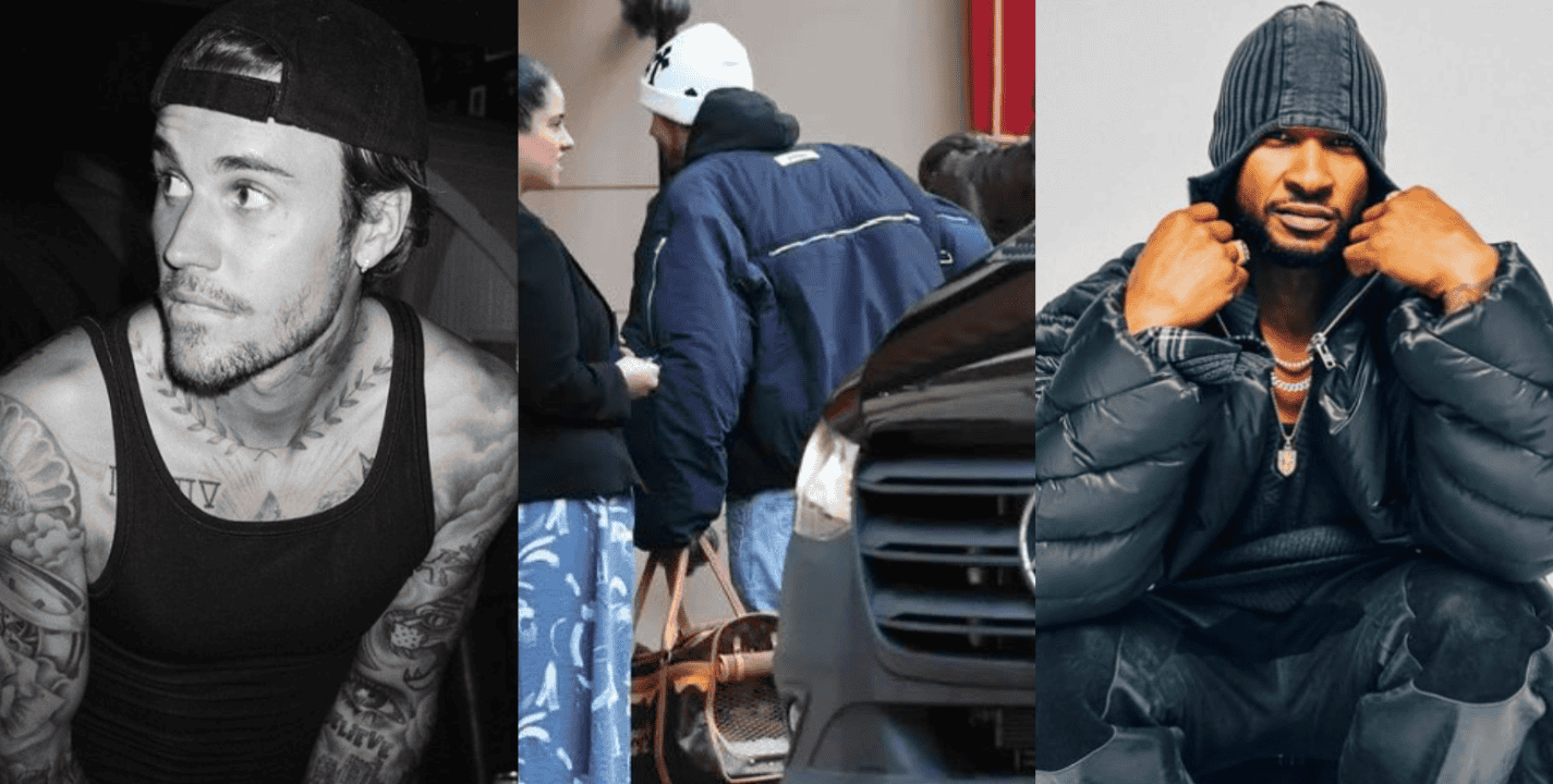 El cantante canadiense fue captado en Las Vegas junto a la familia Kardashian; los rumores apuntan a que podría participar en el medio tiempo del Super Bowl junto a Usher. INSTAGRAM/ justinbieber/ usher/ X -TWITTER-