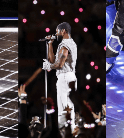 Usher protagonizó el medio tiempo del Super Bowl con invitados especiales, como Alicia Keys, DJ Snake y Will.i.am, de Black Eyed Peas. EFE/ Caroline Brehman