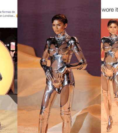 El outfit futurista con el que Zendaya asistió a la premiere mundial de “Duna: parte 2” se hizo tendencia en redes sociales por desatar los mejores memes. EFE/ Tolga Akmen/ X -TWITTER-