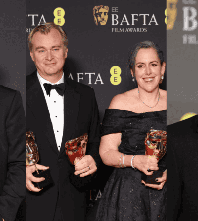 La cinta de Christopher Nolan, “Oppenheimer”, se convirtió en la gran ganadora de los Premios BAFTA. EFE/ Neil Hall