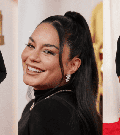 La actriz Vanessa Hudgens sorprendió a todos al dejar ver su pancita de embarazo en la alfombra roja de los Premios Oscar. EFE/ Alisson Dinner