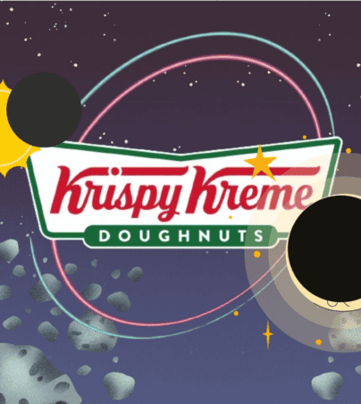 Prueba la dona "Eclipse Solar" de Krispy Kreme, disponible por tiempo limitado . FACEBOOK/KRISPYKREME CANVA