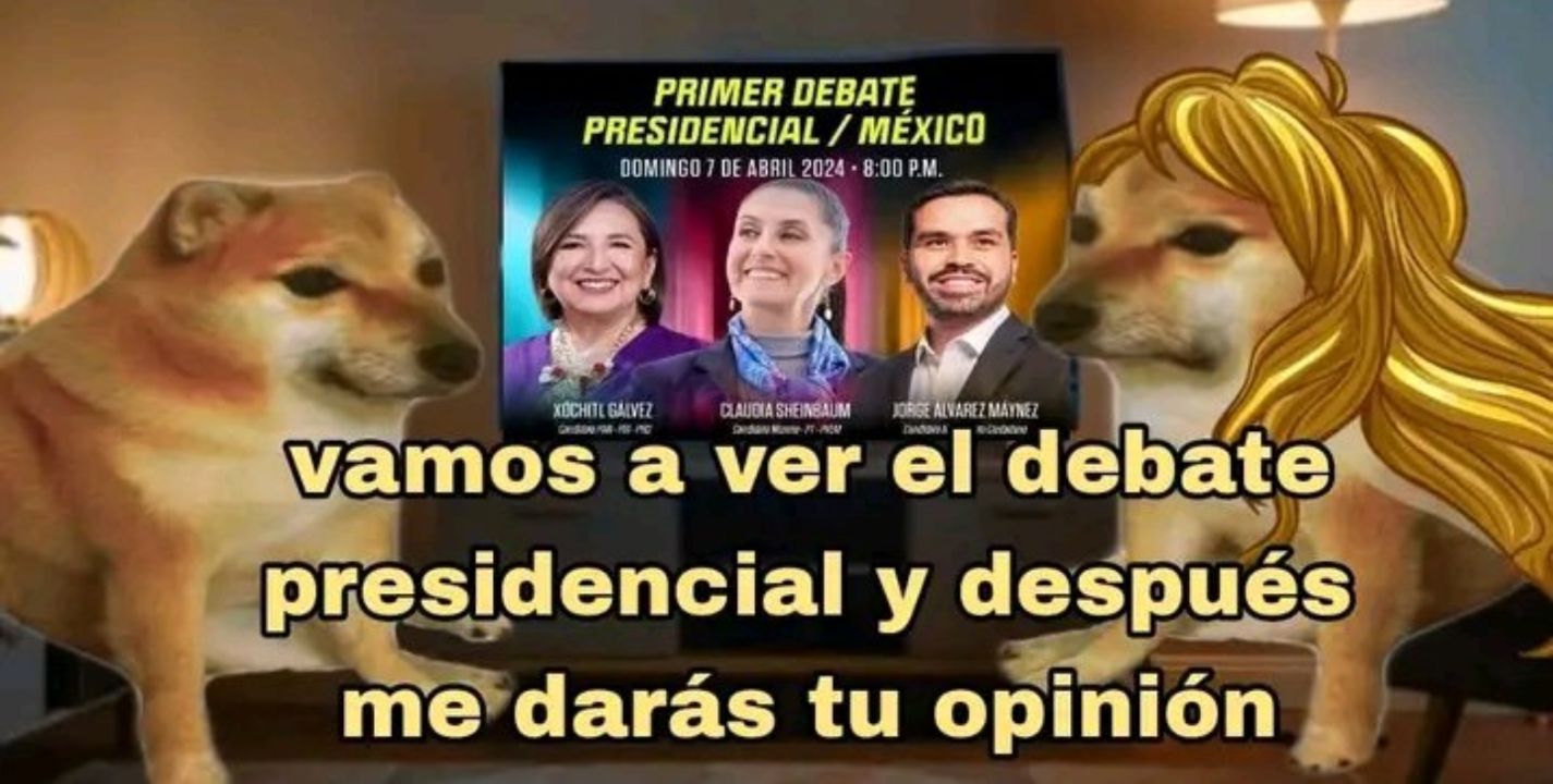 Memes Debate Presidencial 2024 Twitter Dina Glenine