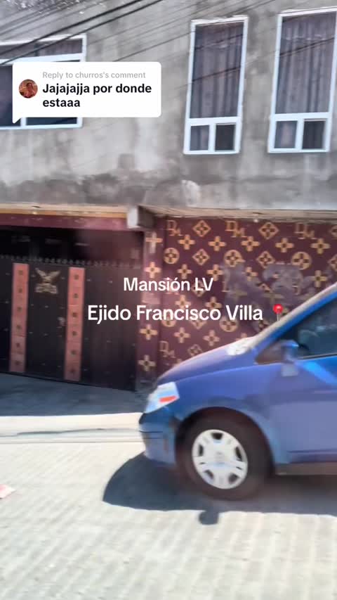 Se vuelve viral una casa tapizada con el logo de Louis Vuitton